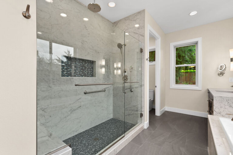 Bellevue 04 custom home primary suite bath