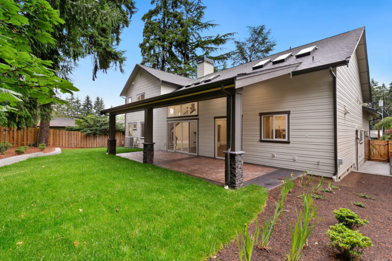 Bellevue 04 custom home rear exterior