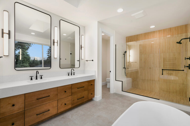 Bellevue 05 custom home primary suite bath