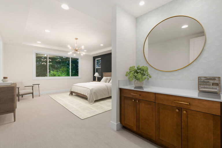 Bellevue 05 custom home primary suite