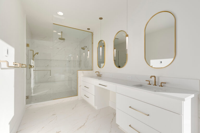 Bellevue 07 custom home primary suite bath