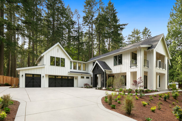 Bellevue 08 custom home farmhouse exterior