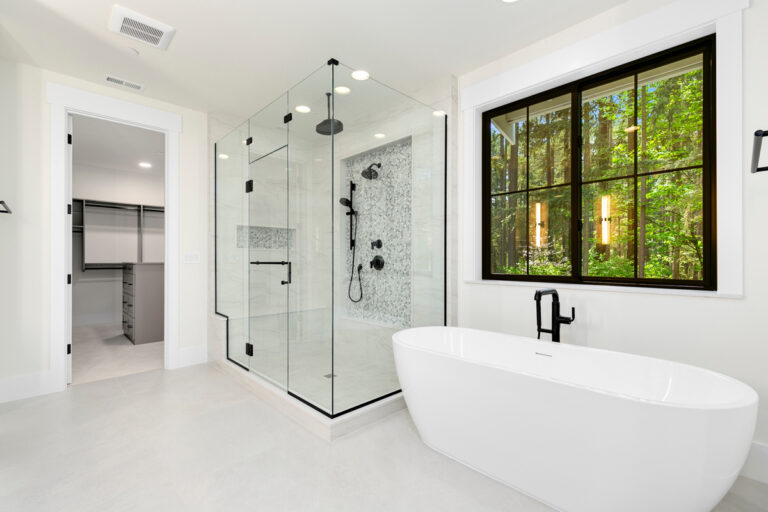 Bellevue 08 custom home primary suite bath