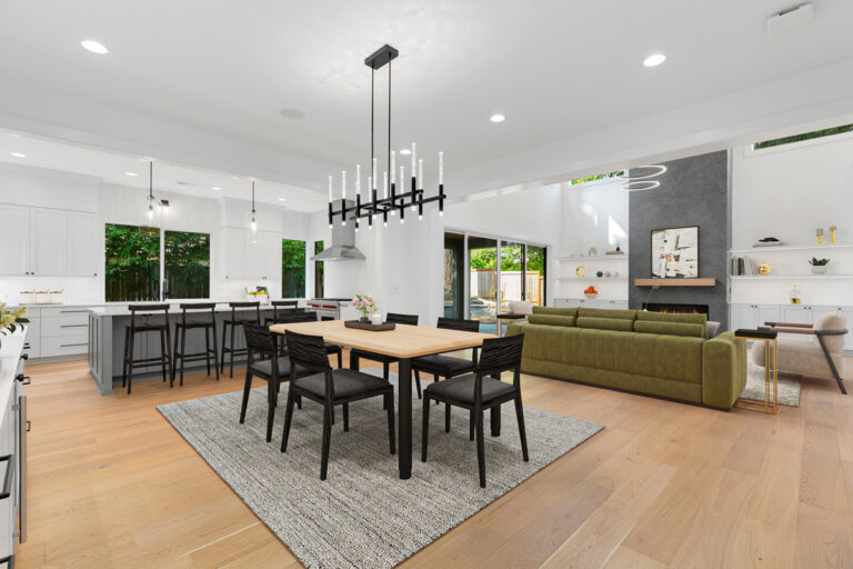 Bellevue 10 custom home main living