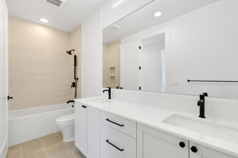 Bellevue 10 custom home secondary bath