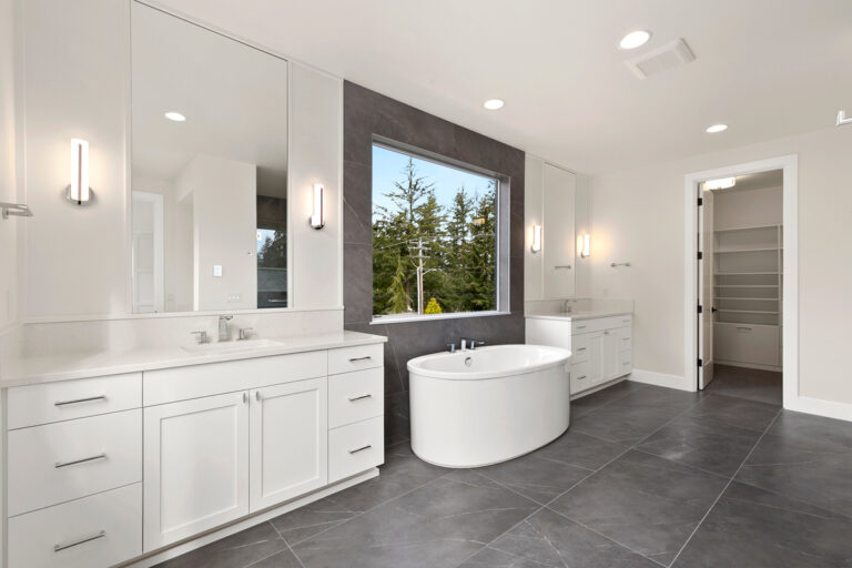 Bellevue 11 custom home primary suite bath