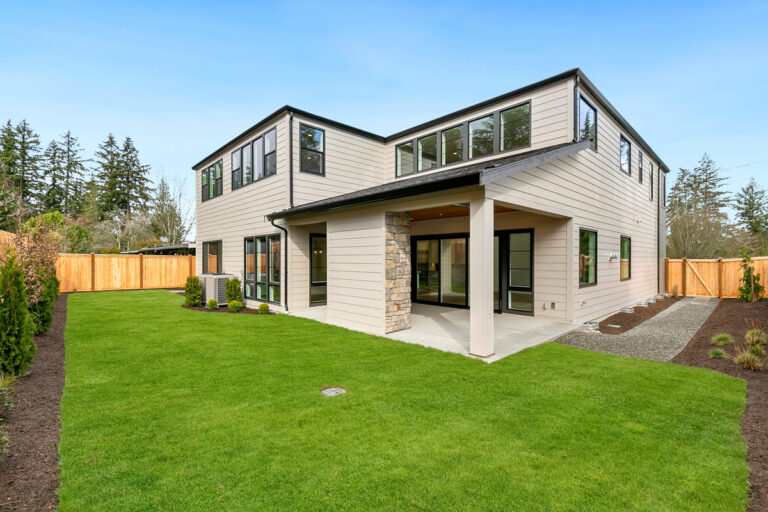Bellevue 11 custom home rear exterior