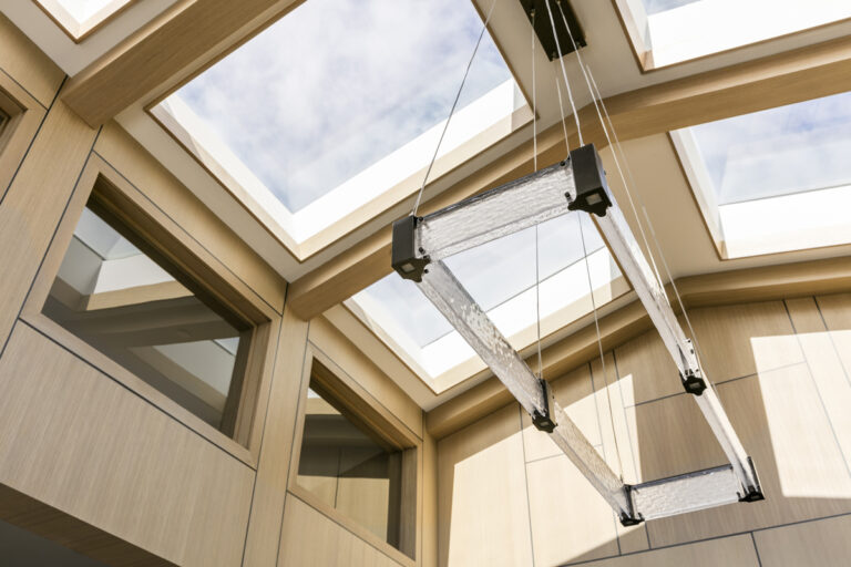 Bellevue 13 custom home entry skylights