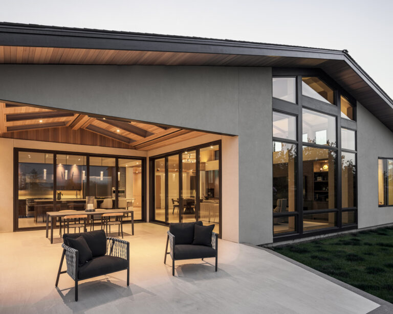 Bellevue 13 custom home rear exterior