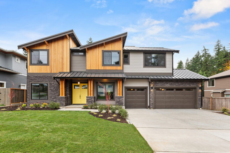 Bellevue 14 custom home transitional exterior