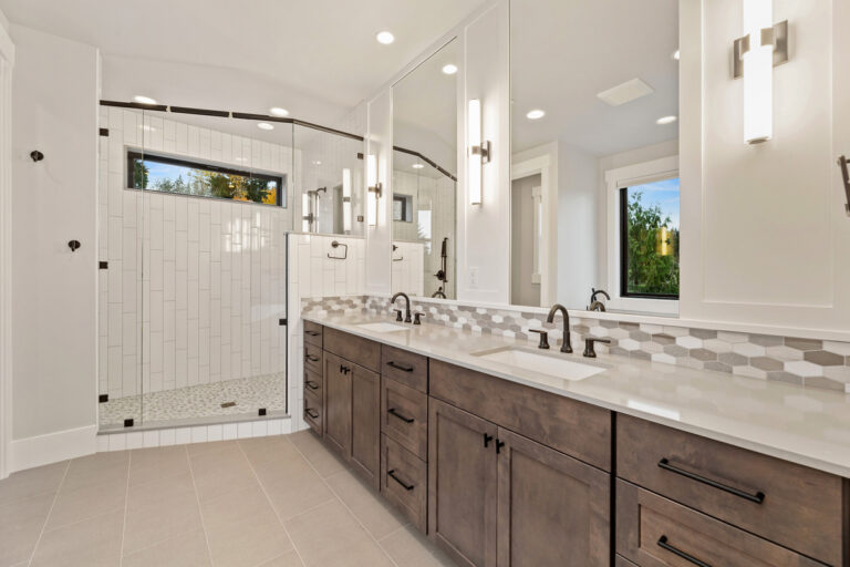 Bellevue 14 custom home primary suite bath