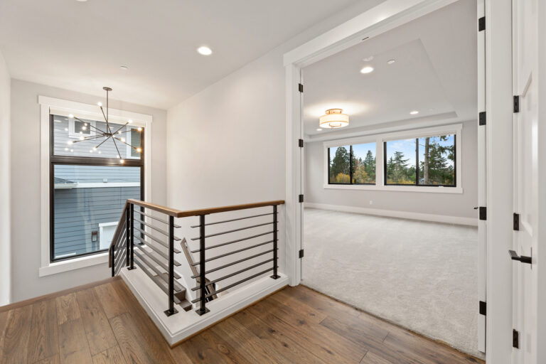 Bellevue 14 custom home upper landing