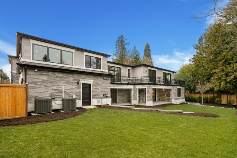 Bellevue 15 custom home rear exterior
