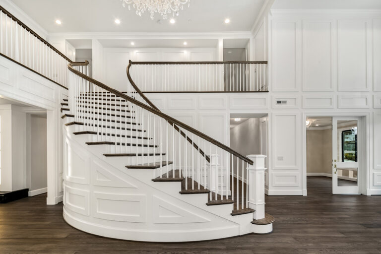 Bellevue 15 custom home millwork staircase