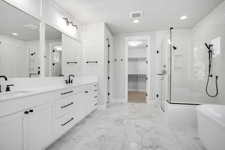 Bellevue 16 custom home primary suite bath