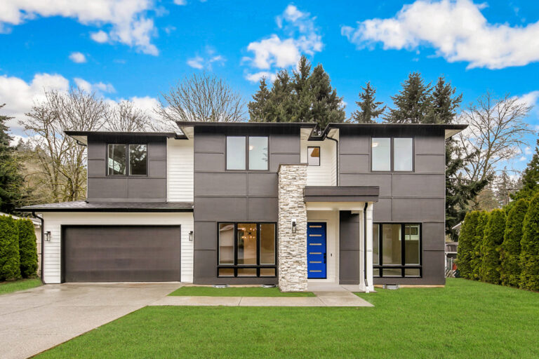 Bellevue 17 custom home transitional exterior