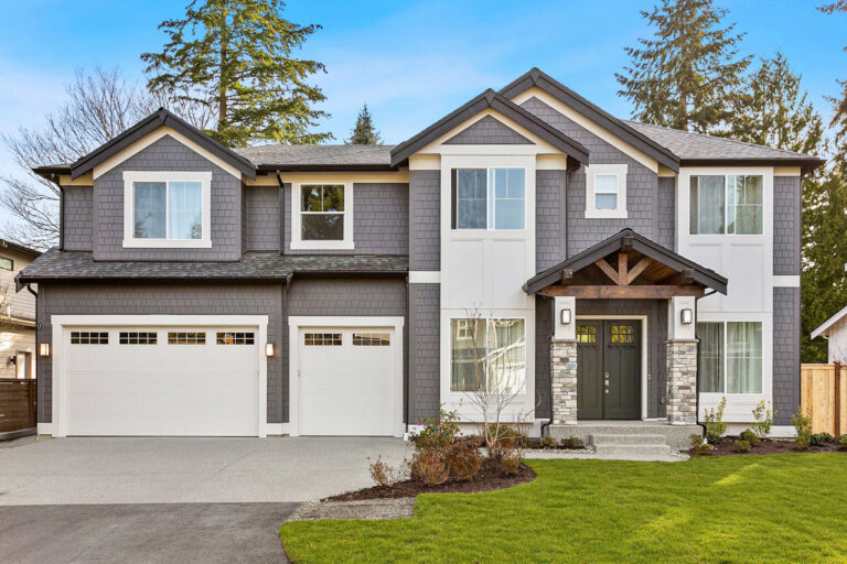 Bellevue 18 custom home craftsman exterior