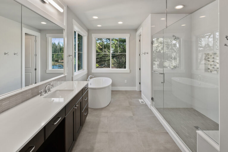 Bellevue 18 custom home primary suite bath