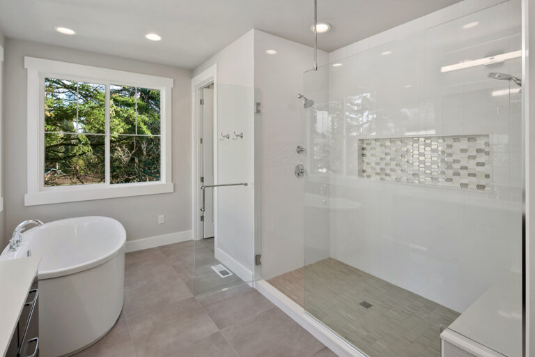 Bellevue 18 custom home primary suite bath