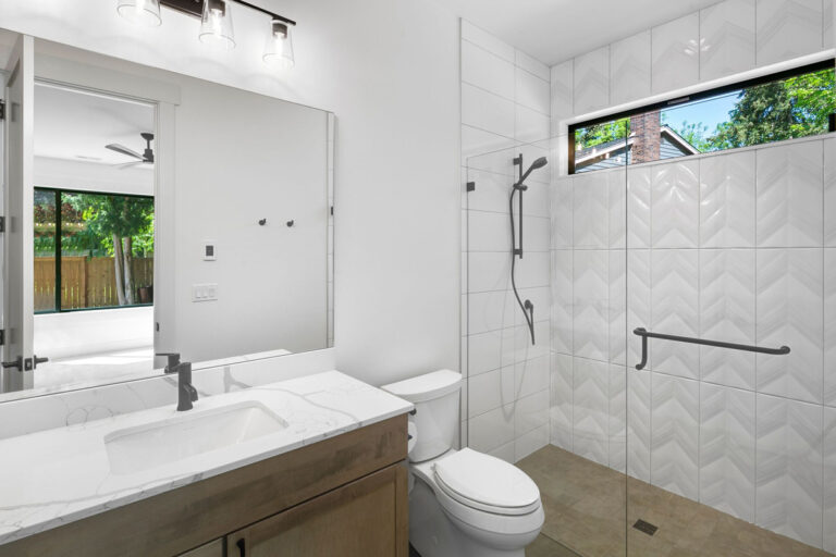 Medina 01 custom home guest suite bath