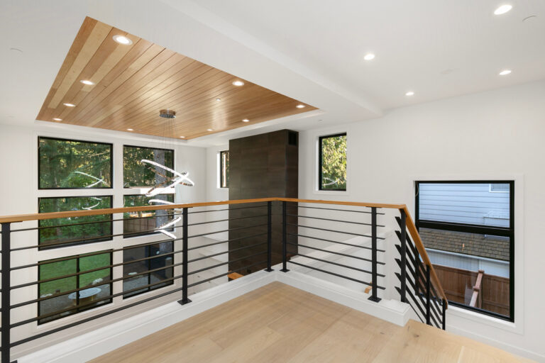 Medina 02 custom home upper landing