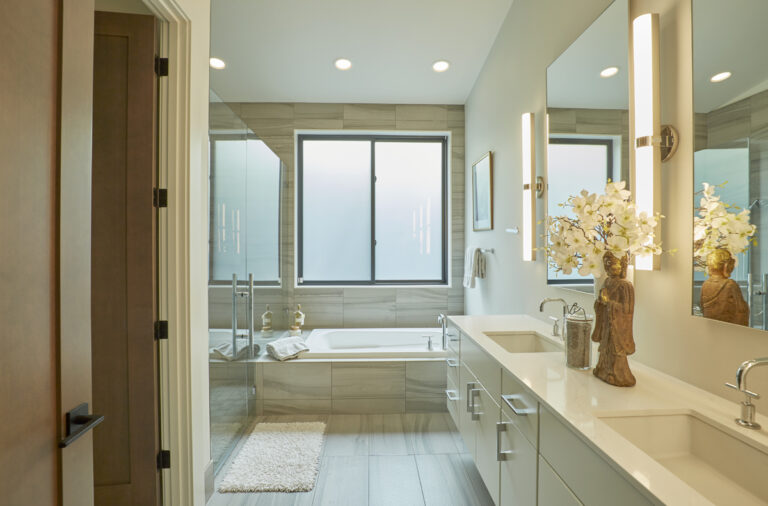 Mercer Island 01 custom home guest suite bath