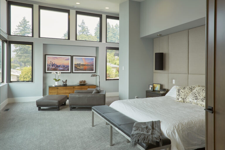 Mercer Island 01 custom home primary suite