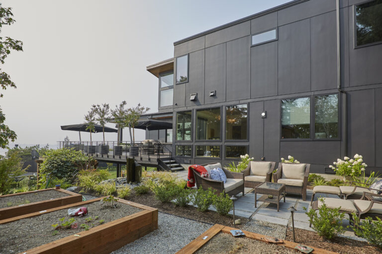 Mercer Island 01 custom home rear exterior