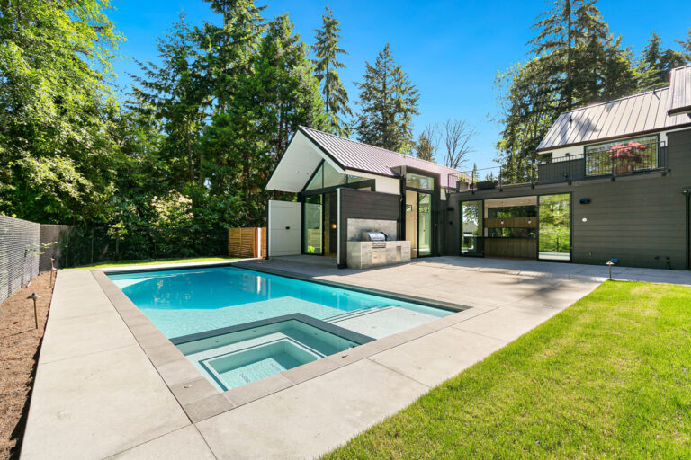 Mercer Island 02 custom home pool