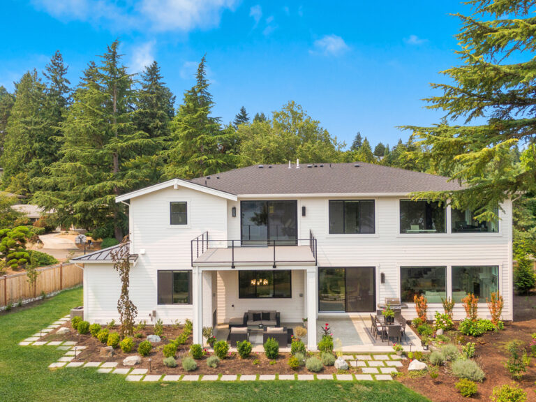 Mercer Island 04 custom home rear exterior
