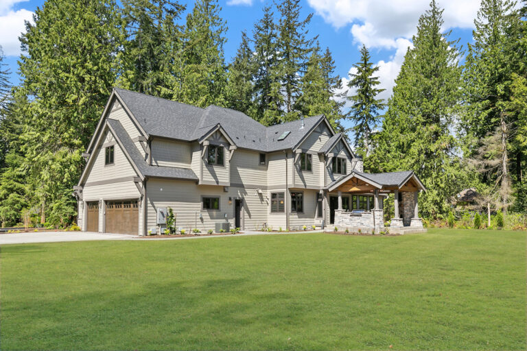 Redmond 01 custom home rear exterior