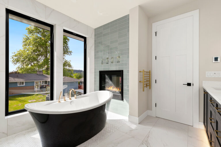 Renton 01 custom home primary suite bath