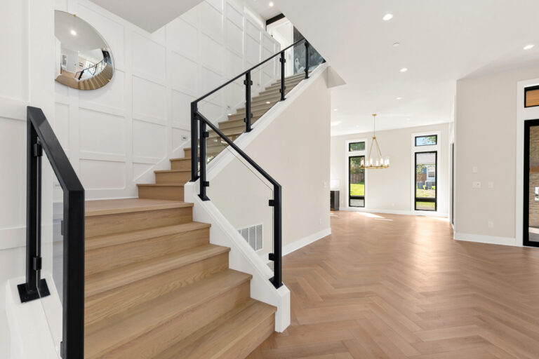Renton 01 custom home staircase