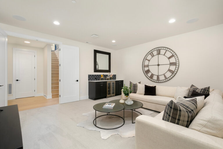 Delaney custom floor plan media room