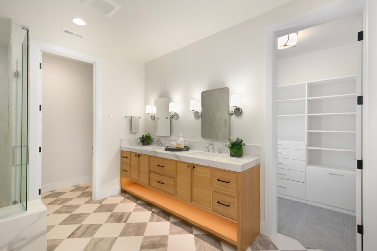 Delaney custom floor plan primary suite bath