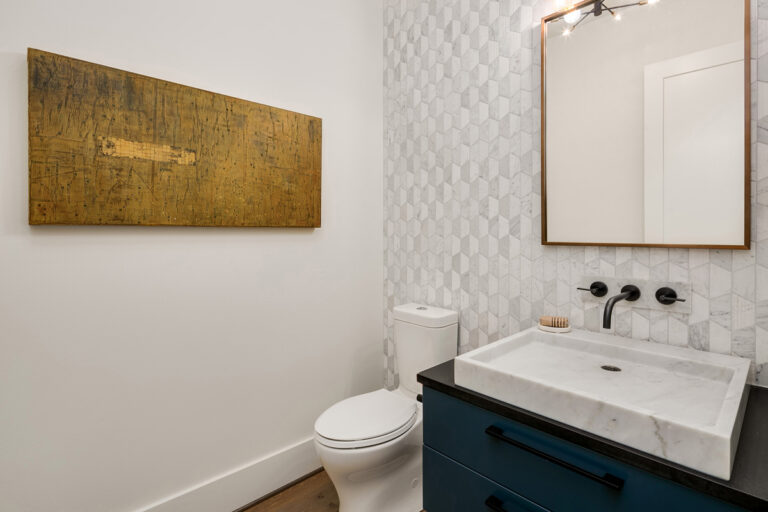 Delhi custom floor plan powder room