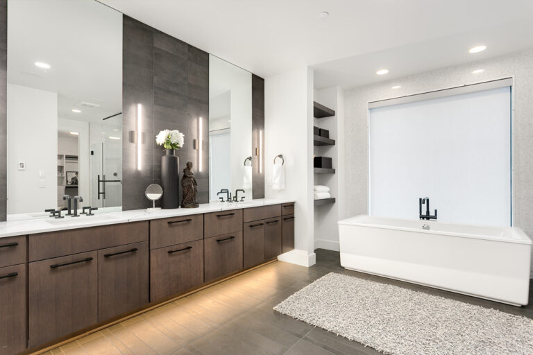 Delhi custom floor plan primary suite bath