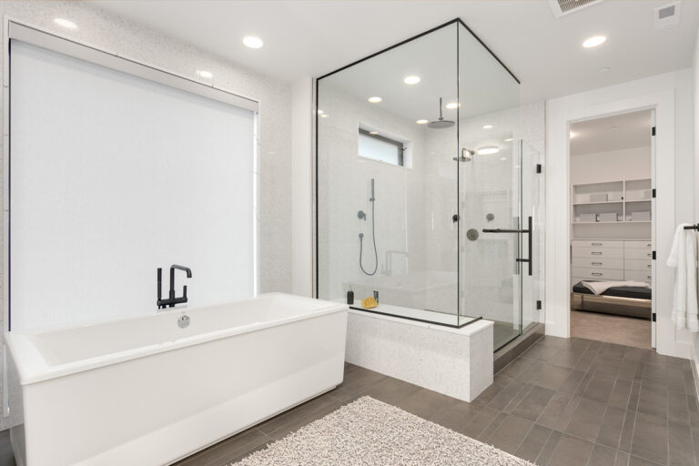Delhi custom floor plan primary suite bath
