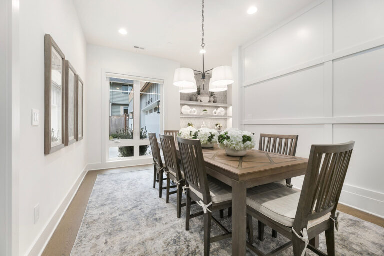 Devon custom floor plan dining room