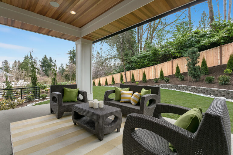Florence custom floor plan covered patio