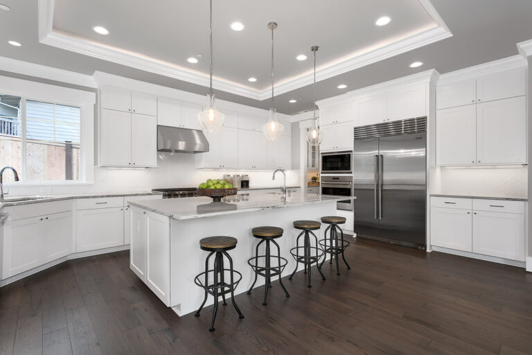 Florence custom floor plan kitchen