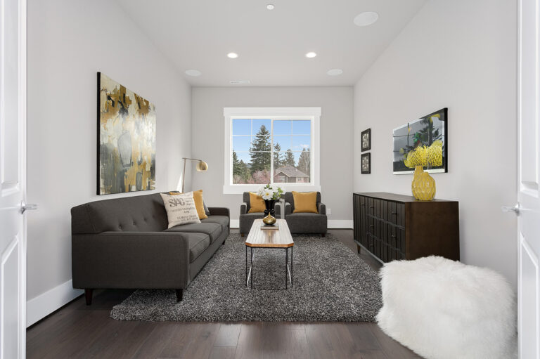 Florence custom floor plan media room