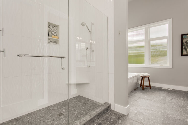 Geneva custom floor plan primary suite bath