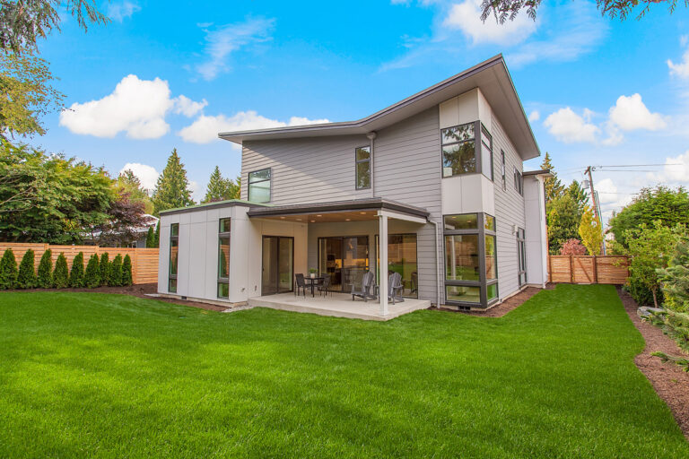 Geneva custom floor plan rear exterior