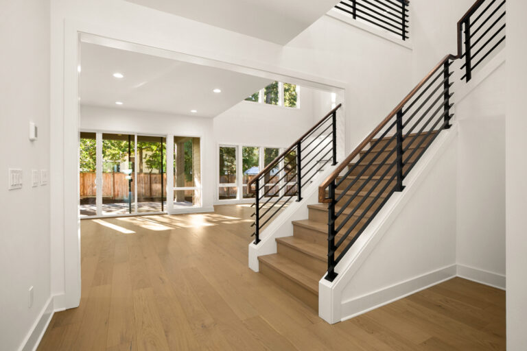 Hampton custom floor plan foyer