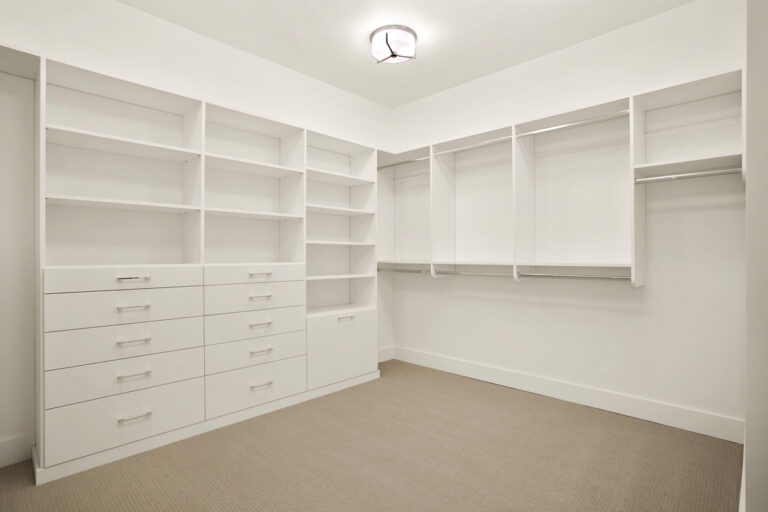 Hampton custom floor plan primary suite closet