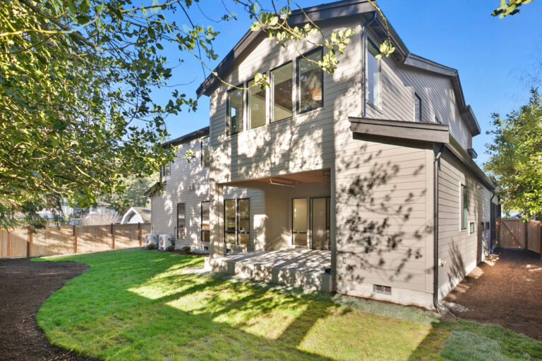 Hampton custom floor plan rear exterior