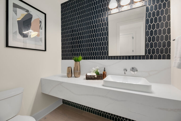 Harlow custom floor plan powder room