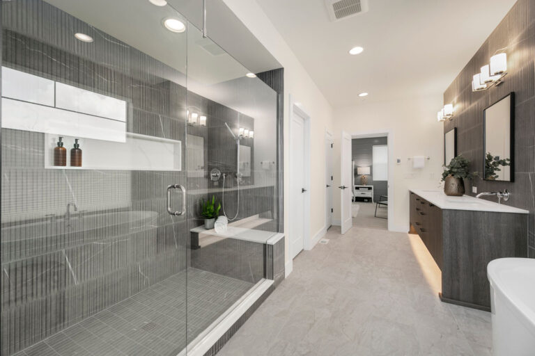 Harlow custom floor plan primary suite bath