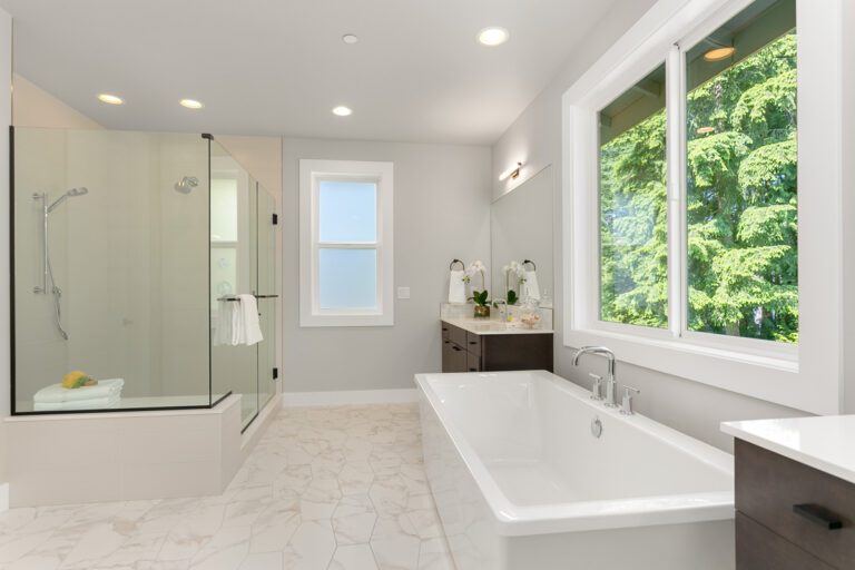 Hawthorne custom floor plan primary suite bath